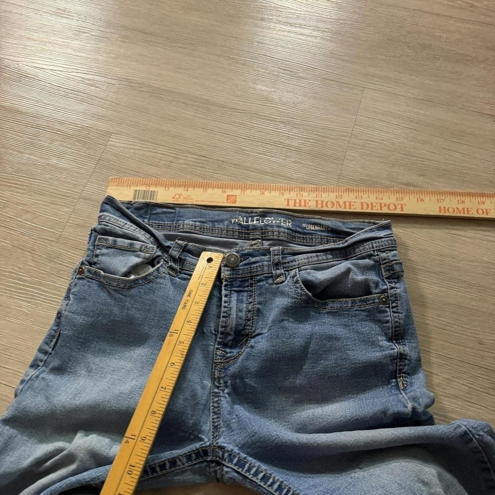 28x32 Blue Bootcut Flared Jeans Y2K Indie 2000s - Picture 4 of 6
